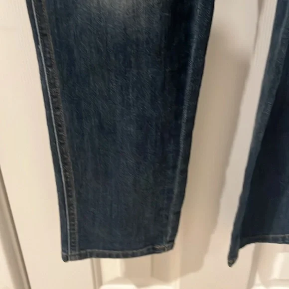 Gap Dark Denim Women’s Overalls Adjust straps side zip belt loops pockets USED S - Picture 9 of 11